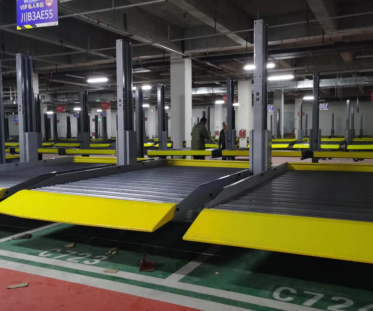 中江智能兩柱雙層立體車庫