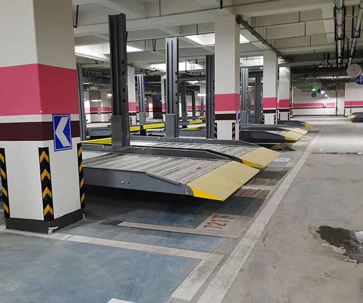 四柱式家用妖精视频在哪个网址播放設備立體車庫手動四柱使用操作說明